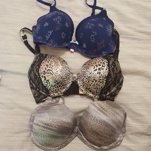 Bundle of three bras (Victoria's Secret) 34D